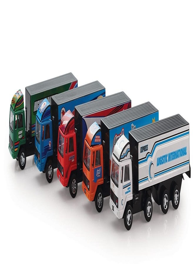 Shinsei Cargo Carrier Truck Maintenance Free Pullback Spring Action Race Toy Gift for Boys 3+ Years. Strong ABS Plastic, NO Sharp Edges, BIS Certified. Pack of 1, Color Multicolor - Image 1